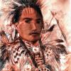 Blackfoot Man - Conte pastel
Â© Kathryn A. Barnes, artist