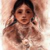 Jicarilla Apache Girl - Conte pastel
Â© Kathryn A. Barnes, artist