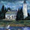 Old Presque Isle Lighthouse - Oils on Canvas
Â© Kathryn A. Barnes, artist